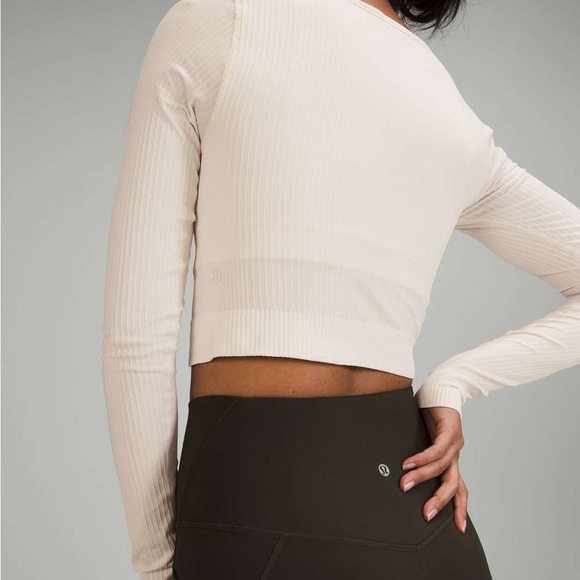 Lululemon Ebb to Street Long Sleeve white opal - Picture 3 of 8